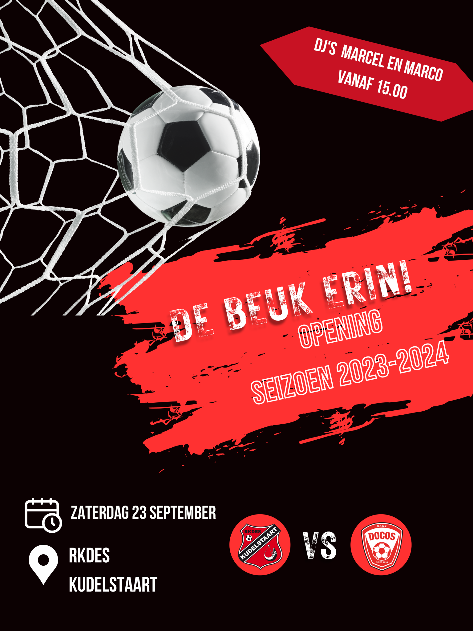 23 september seizoensstart met DJ's Marcel en Marco