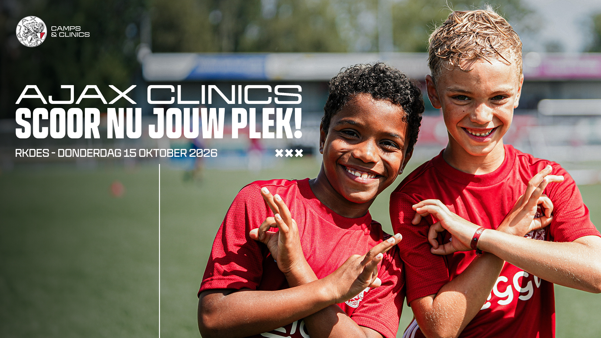 AJAX Clinic in herfstvakantie bij RKDES - meld je aan!