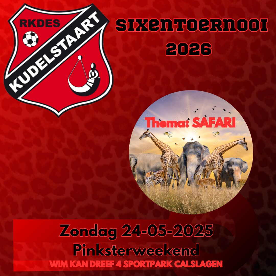 Aanmelden Sixentoernooi 24 mei