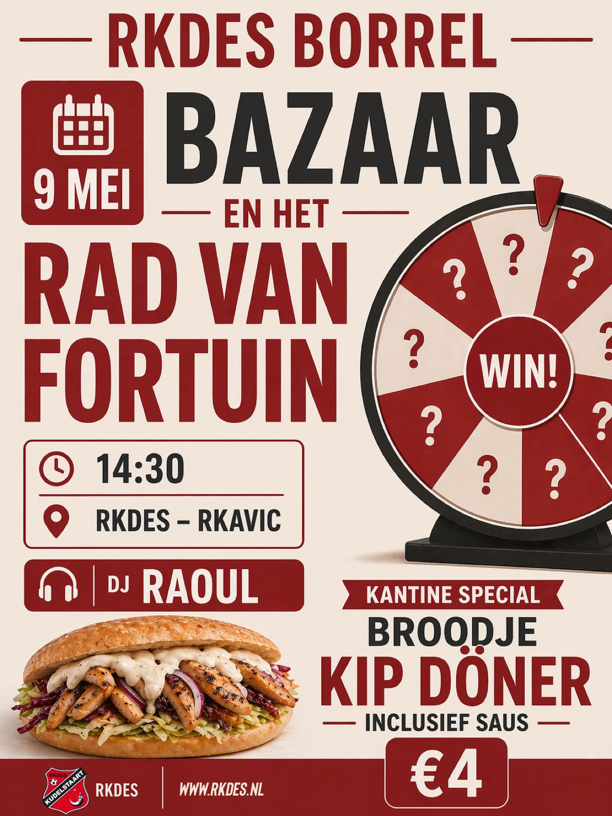 6 mei Super Saturday met bazaar en loterij